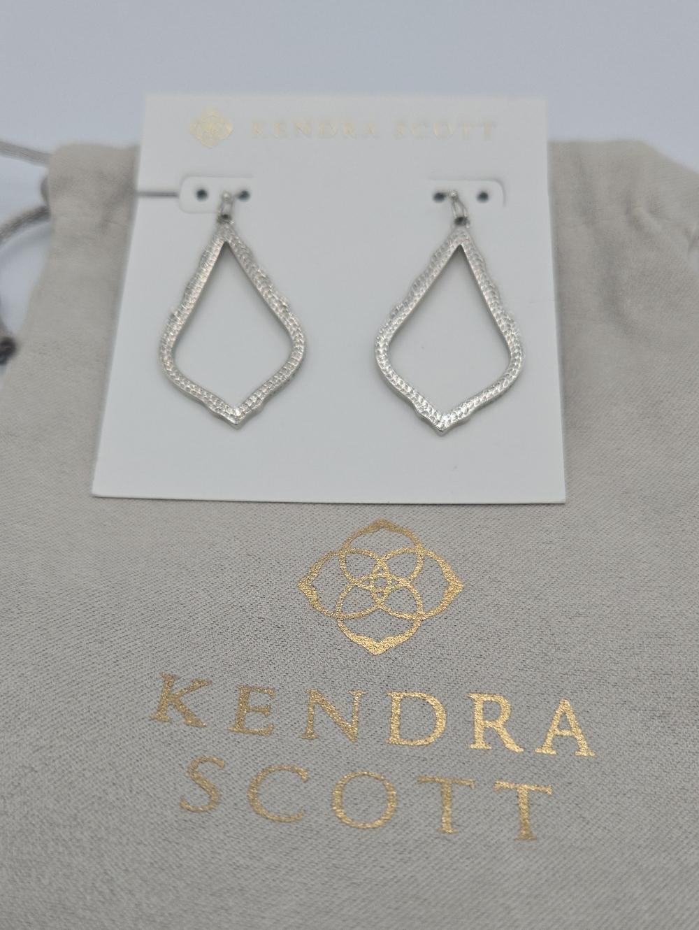 Kendra Scott Silver Abbie Dangle Earrings